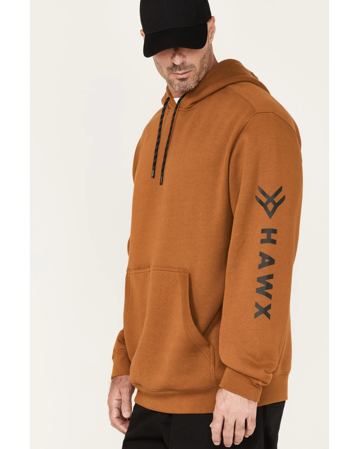 Hawx Men's Primo Logo Graphic Fleece Hooded Work Sweatshirt 2 Hawx Men's Primo Logo Graphic Fleece Hooded Work Sweatshirt - Image 2