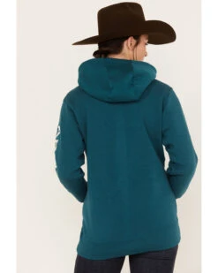 Ariat Women's Embroidered Logo Hoodie -Western Cowboy Equipment Store 2000374275 400 P4