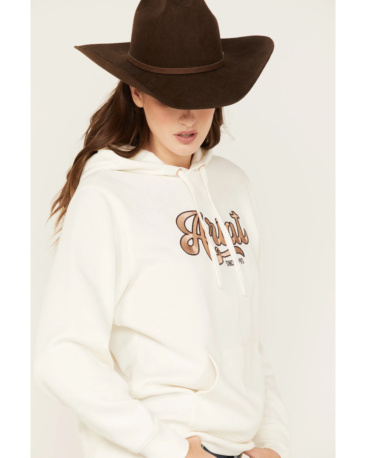 Ariat Women's Metallic Embroidered Logo Hoodie 2 Ariat Women's Metallic Embroidered Logo Hoodie - Image 2