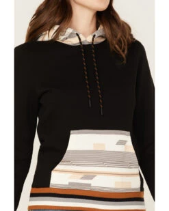 RANK 45 Women's Logo Southwestern Contrast Hoodie -Western Cowboy Equipment Store 2000374960 001 P3