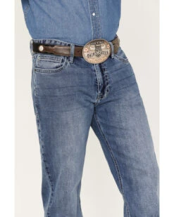 Hooey Men's Double Barrel Medium Wash Stackable Bootleg Jeans -Western Cowboy Equipment Store 2000375478 414 P4