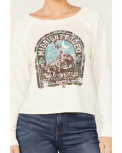 Rock & Roll Denim Women's Midnight Rodeo Graphic Sweatshirt -Western Cowboy Equipment Store 2000375609 103 P3