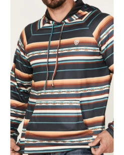 Rock & Roll Denim Men's Southwestern Stripe Print Hooded Sweatshirt -Western Cowboy Equipment Store 2000376208 001 P3