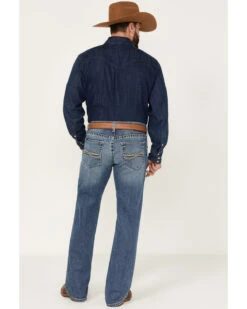 Ariat Men's M5 Fargo Bauer Medium Wash Low Rise Straight Leg Stretch Denim Jeans -Western Cowboy Equipment Store 2000377340 400 P3