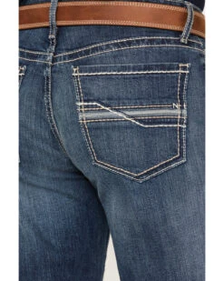 Cinch Men's Grant Medium Stonewash Relaxed Boot Performance Stretch Denim Jeans -Western Cowboy Equipment Store 2000380041 402 P4