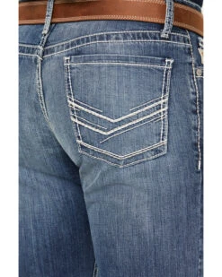 Cinch Men's Ian Medium Stonewash Slim Boot Performance Stretch Denim -Western Cowboy Equipment Store 2000380103 402 P4