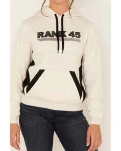 RANK 45 Women's Logo Embroidered Graphic Contrast Hoodie -Western Cowboy Equipment Store 2000380751 104 P3