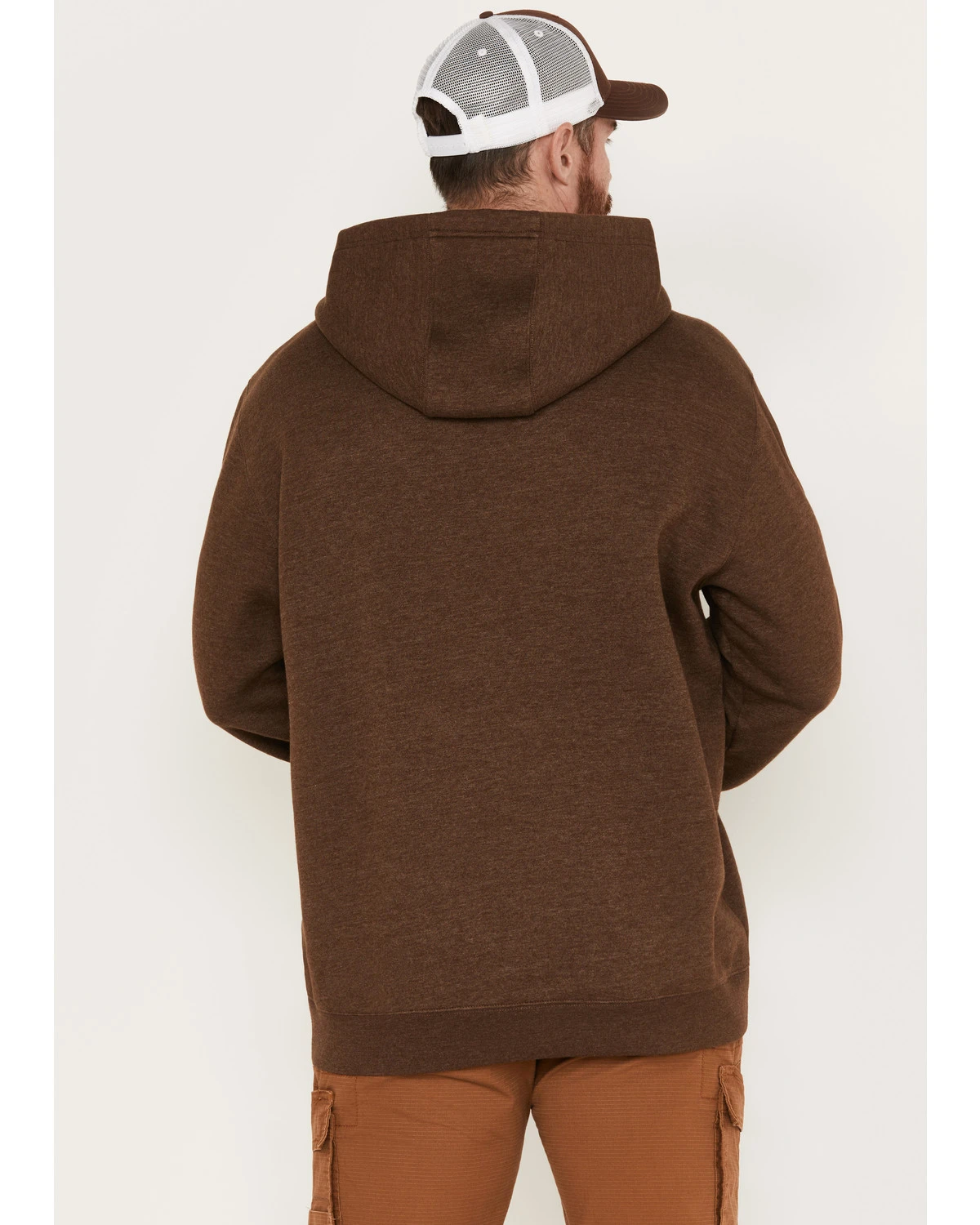 Hawx Men's Primo Logo Graphic Fleece Hooded Work Sweatshirt 4 Hawx Men's Primo Logo Graphic Fleece Hooded Work Sweatshirt - Image 4