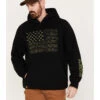 Hawx Men's Camo Flag Graphic Fleece Hooded Sweatshirt