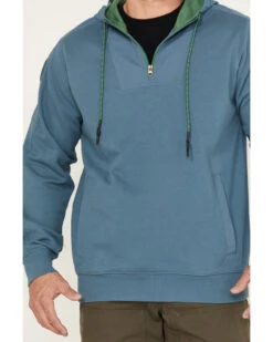 Brothers & Sons Men's French Terry Anorak 1/4 Zip Hooded Pullover -Western Cowboy Equipment Store 2000383844 442 P3