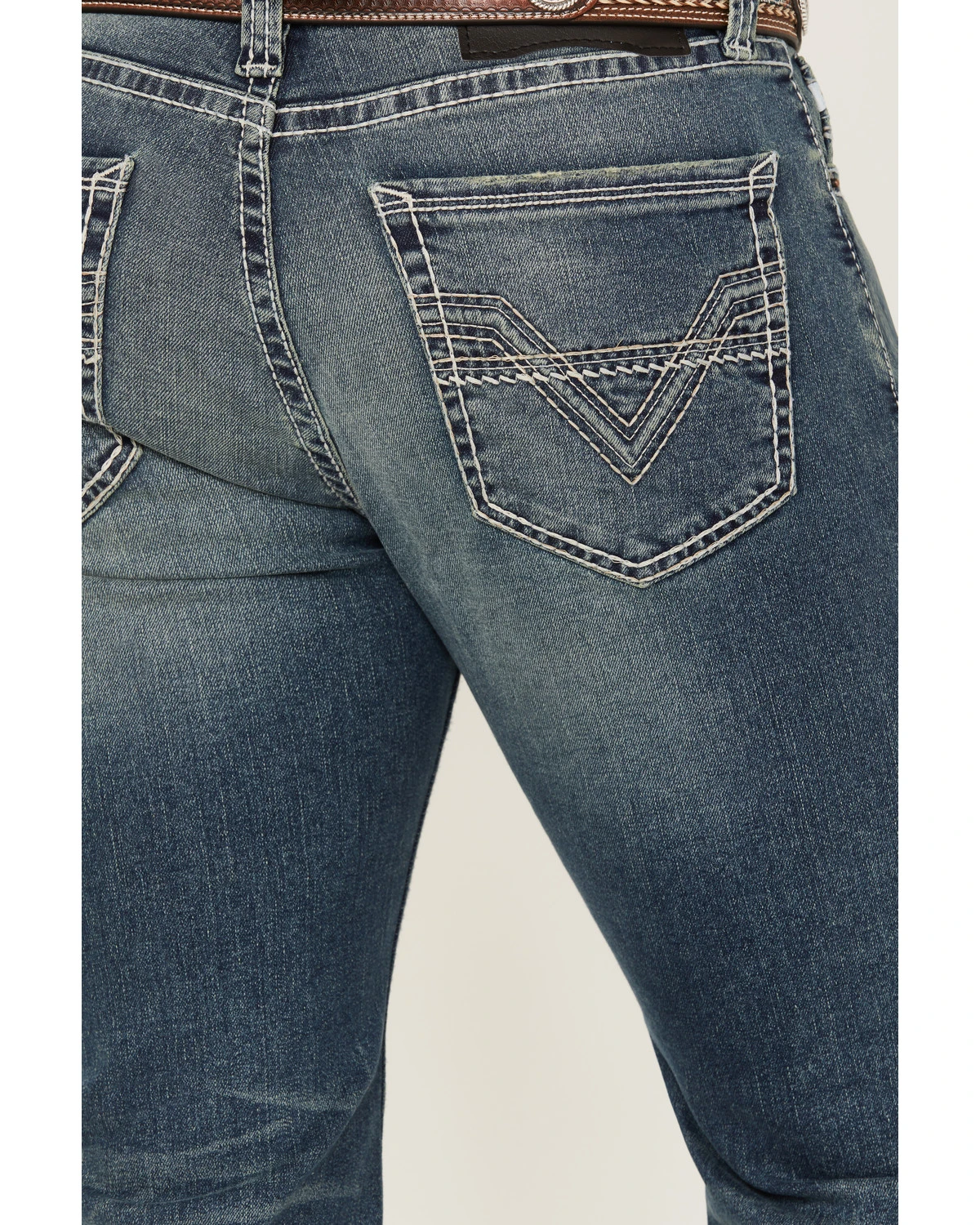 Rock & Roll Denim Men's Revolver Medium Vintage Wash Slim Straight Reflex Denim Jeans 2 Rock & Roll Denim Men's Revolver Medium Vintage Wash Slim Straight Reflex Denim Jeans - Image 2