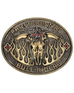 Montana Silversmiths PBR Open Flames Buckle