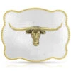 Montana Silversmiths Sunset Waters Longhorn Classic Belt Buckle