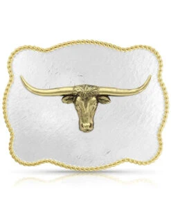 Montana Silversmiths Sunset Waters Longhorn Classic Belt Buckle