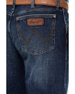 Wrangler Retro Men's Elmont Medium Wash Relaxed Bootcut Stretch Jeans -Western Cowboy Equipment Store 2000394531 414 P4