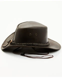 Bullhide Kids' Cedar Grove Leather Outback Hat -Western Cowboy Equipment Store 282B40 7010 P3